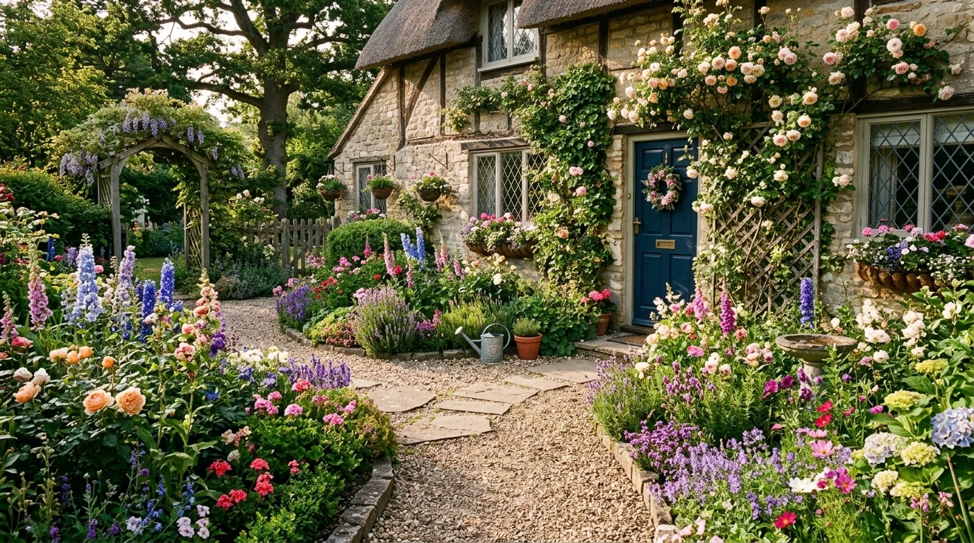 Curved Flower Bed for a Softer Look